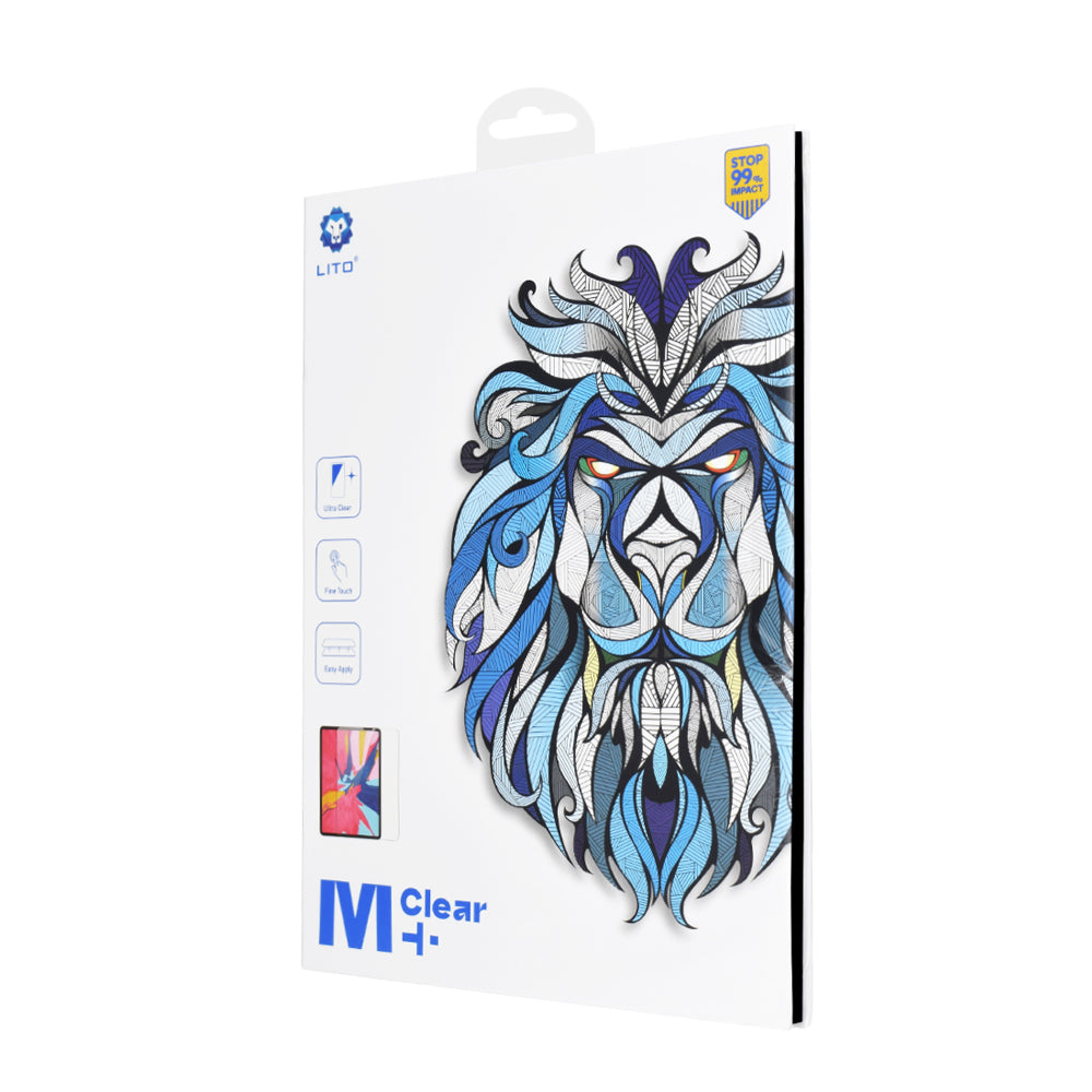Film de protection écran Clear Lito Classic pour Apple iPad (2025) / (2022), Verre trempé, Full Glue, 2.5D