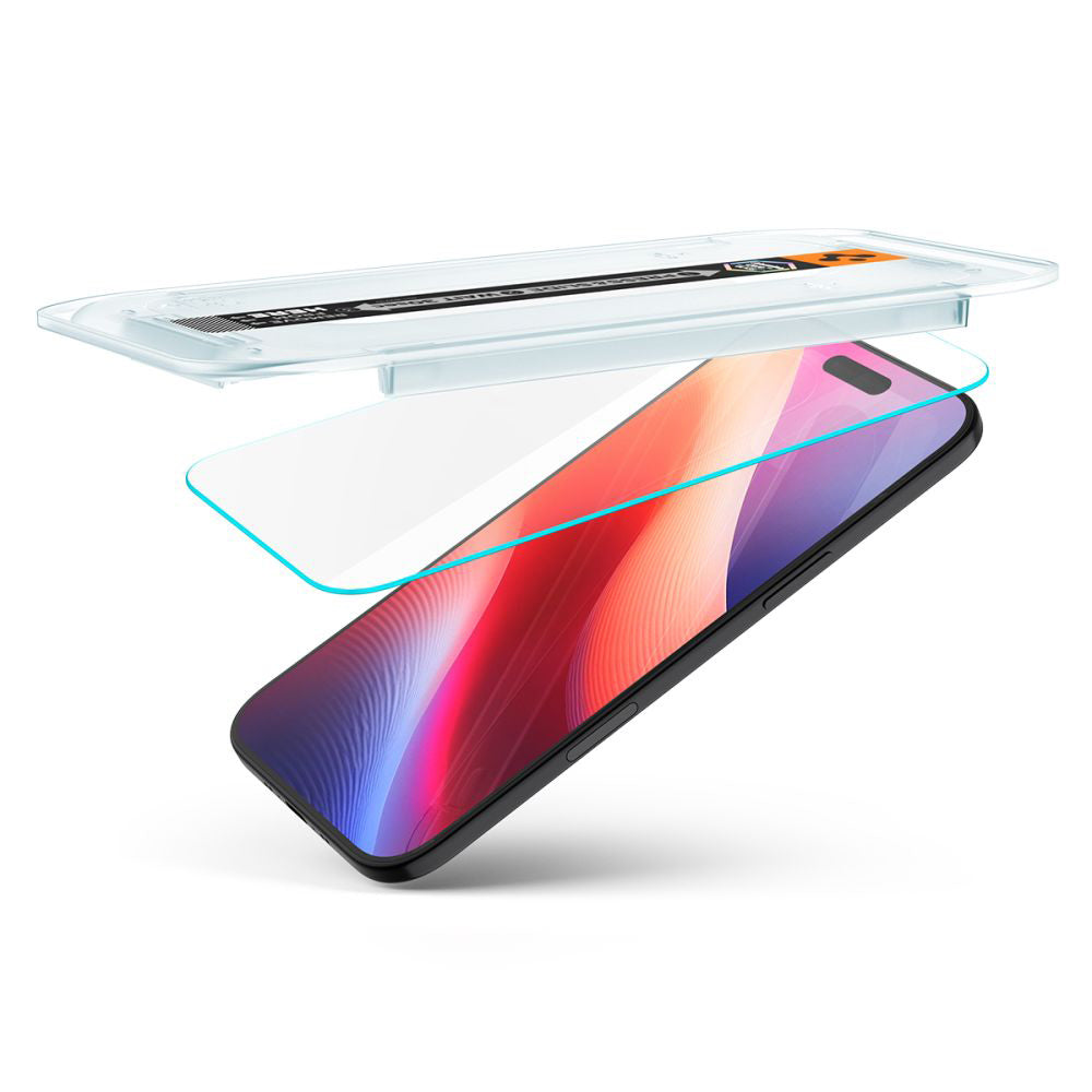Film de protection écran Spigen GlastR EZ FIT pour Apple iPhone 17 Air, Verre Trempé, Full Glue, Lot de 2 pièces