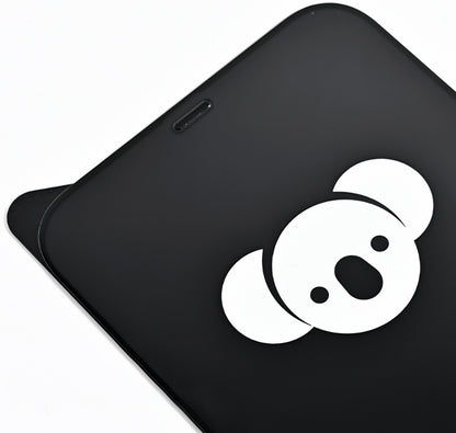 Bear HD schermbeschermfolie voor Apple iPhone 17 Air, gehard glas, volledige lijm, zwart