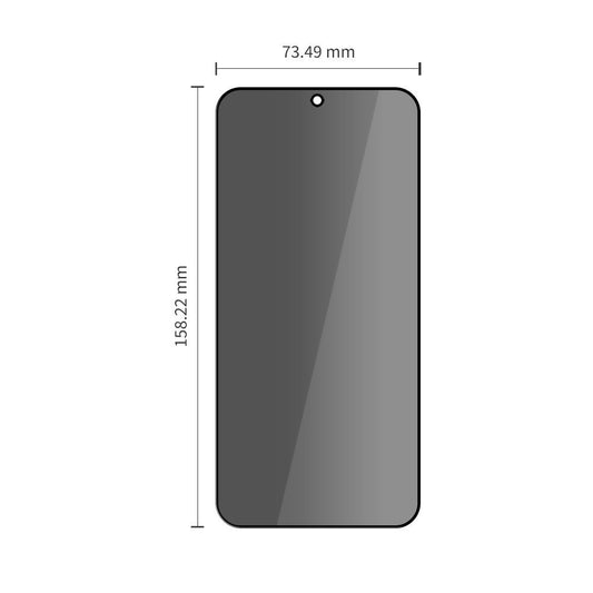 Privacy Tech-Protect Spy+ schermbeschermfolie voor Samsung Galaxy A57 5G / A37 5G / S25 FE, gehard glas, volledige lijm, set van 2 stuks