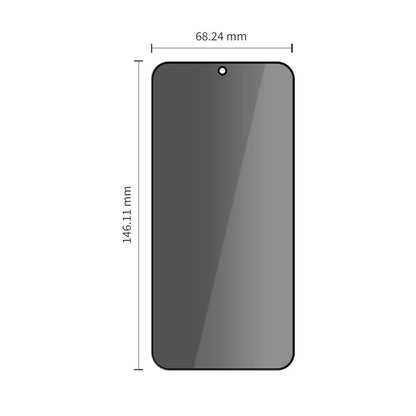 Beschermfolie Privacy Tech-Protect Spy+ voor Samsung Galaxy S26 S942, Gehard Glas, Volledige Lijm, Set van 2 stuks