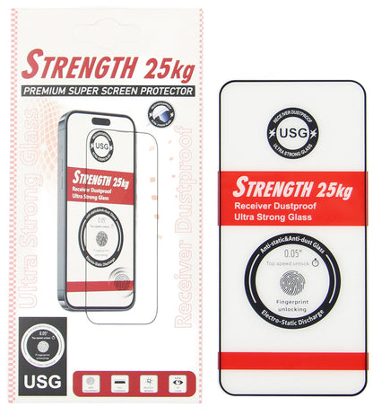 OEM Ultra Strong 25KG schermbeschermfolie voor Samsung Galaxy S26 Ultra S948, gehard glas, volledige lijm, 2.5D, zwart