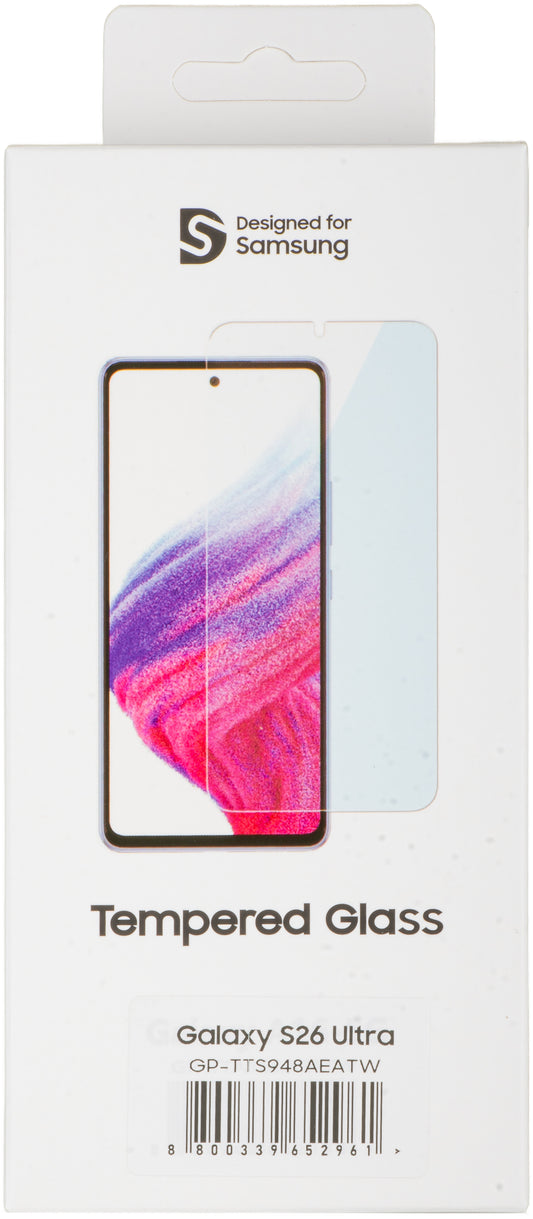 Mobeen by Samsung schermbeschermfolie voor Galaxy S26 Ultra S948, gehard glas, Full Glue GP-TTS948AEATW