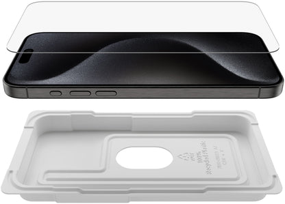 Belkin ScreenForce UltraGlass 2 schermbeschermer voor Apple iPhone 15 Pro Max, gehard glas, Full Glue OVA134zz
