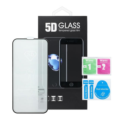 OEM Privacy-schermbeschermer voor Apple iPhone 18 Pro, gehard glas, Full Glue, 5D, zwart