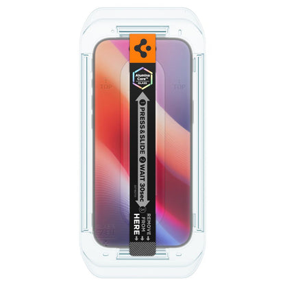 Film de protection écran Spigen GlastR EZ FIT pour Apple iPhone 17 Air, Verre Trempé, Full Glue, Lot de 2 pièces