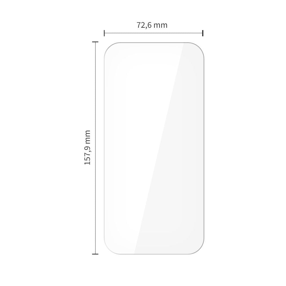 Tech-Protect schermbeschermfolie voor Apple iPhone 17 Pro Max / 16 Pro Max, Gehard Glas, Volledige Lijm, Set van 10 stuks