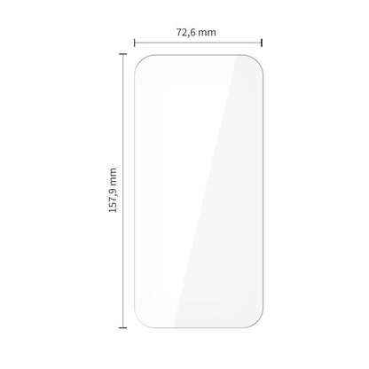 Tech-Protect schermbeschermfolie voor Apple iPhone 17 Pro Max / 16 Pro Max, Gehard Glas, Volledige Lijm, Set van 10 stuks