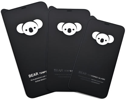 Bear HD schermbeschermfolie voor Apple iPhone 17 Air, gehard glas, volledige lijm, zwart