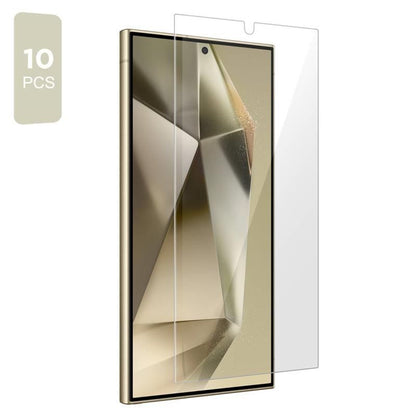 Tech-Protect schermbeschermfolie voor Samsung Galaxy S25 S931 / S24 S921, Gehard Glas, Volledige Lijm, Set van 10 stuks