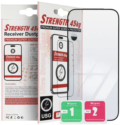 Film de protection d'écran OEM Ultra Strong 45KG pour Apple iPhone 11, Verre trempé, Collage complet, 2.5D, Noir