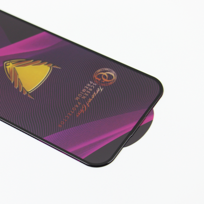 OG Premium Displayschutzfolie für Apple iPhone 14 Pro, gehärtetes Glas, Full Glue, 10 Stück Set, Schwarz