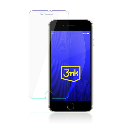 3MK FlexibleGlass Displayschutzfolie für Apple iPhone SE (2022) / SE (2020) / 8 / 7, Flexibles Glas, Vollflächig Klebend