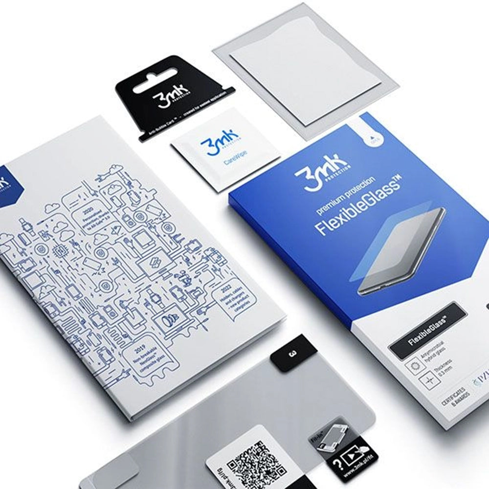 Film de protection d'écran 3MK FlexibleGlass pour OnePlus Nord 3, Verre Flexible, Collage Complet