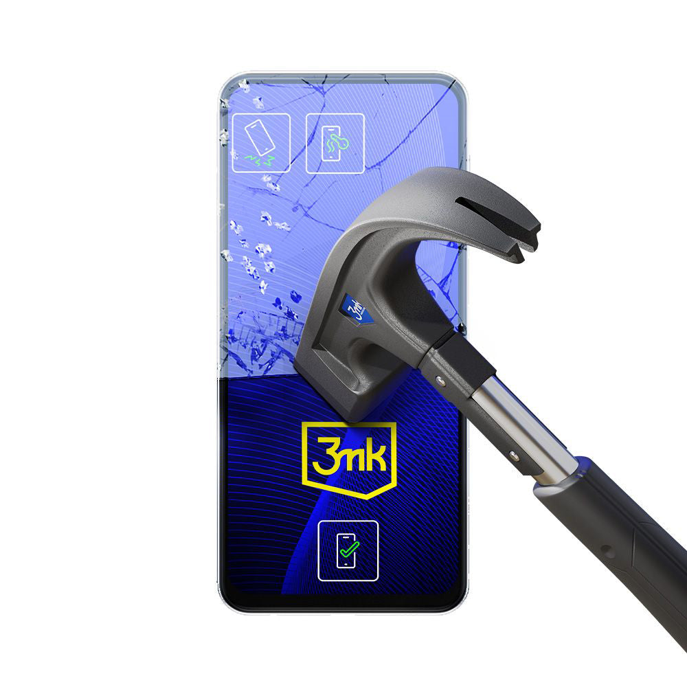 3MK FlexibleGlass Displayschutzfolie für Samsung Galaxy S23 S911, Flexibles Glas, Vollflächig Klebend