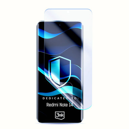 3MK FlexibleGlass Displayschutzfolie für Xiaomi Redmi Note 14 4G (Standard), Flexibles Glas, Vollflächig Klebend