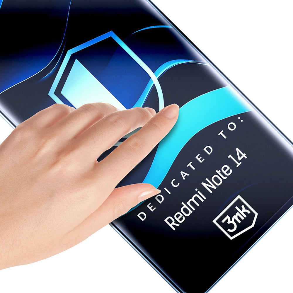 3MK FlexibleGlass Displayschutzfolie für Xiaomi Redmi Note 14 5G, Flexibles Glas, Vollklebend