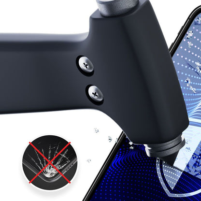 3MK FlexibleGlass Pro Displayschutzfolie für Samsung Galaxy S24 S921, Flexibles Glas, Vollkleber, Schwarz