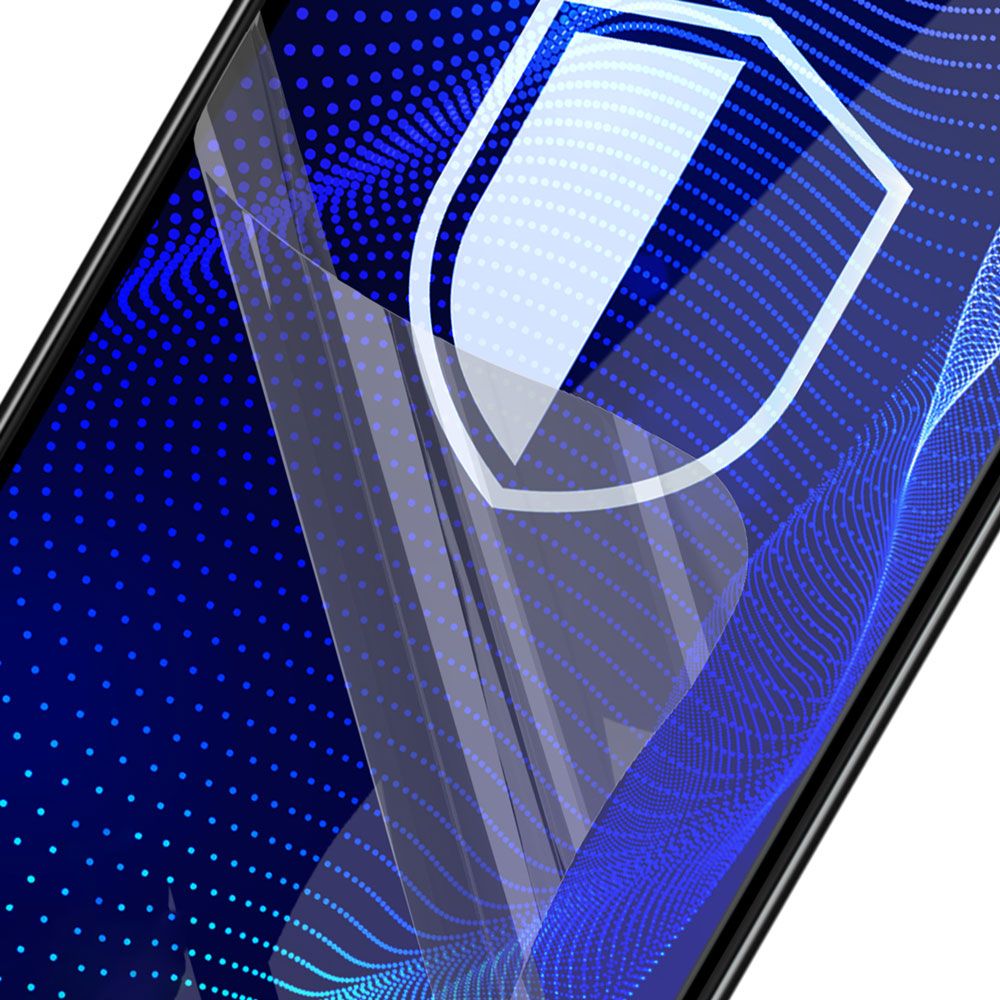 3MK FlexibleGlass Pro Displayschutzfolie für Samsung Galaxy S24 S921, Flexibles Glas, Vollkleber, Schwarz