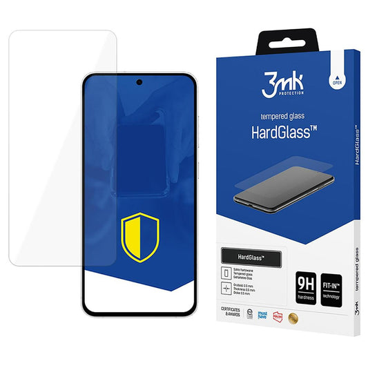 3MK HardGlass schermbeschermfolie voor Samsung Galaxy S24 FE S721, gehard glas, volledige lijmlaag