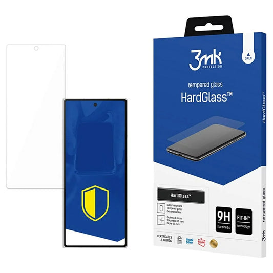 3MK HardGlass schermbeschermfolie voor Samsung Galaxy Z Fold7 F966, gehard glas, volledige lijmlaag