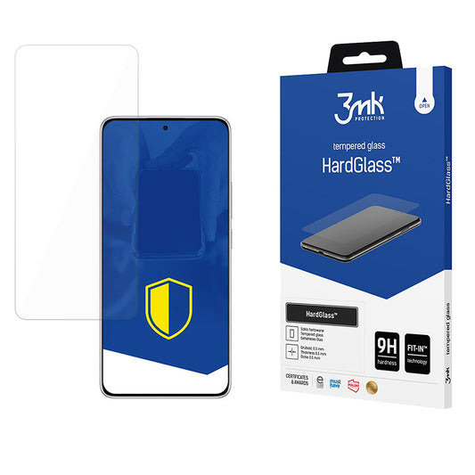 3MK HardGlass schermbeschermfolie voor Xiaomi Redmi Note 14 5G / Note 14 4G (Regionaal), Veiligheidsglas, Volledige lijm