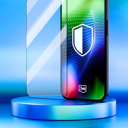 Film de protection d'écran 3MK Hardy Ultra pour Apple iPhone 17 Pro, Verre Trempé, Full Glue, Noir