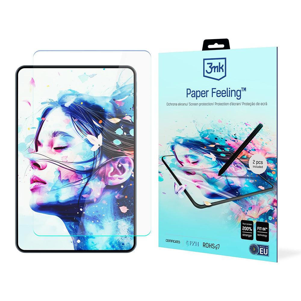 3MK Paper Feeling schermbeschermfolie voor Apple iPad Air 11 (2026) / Air 11 (2025), plastic, set van 2 stuks