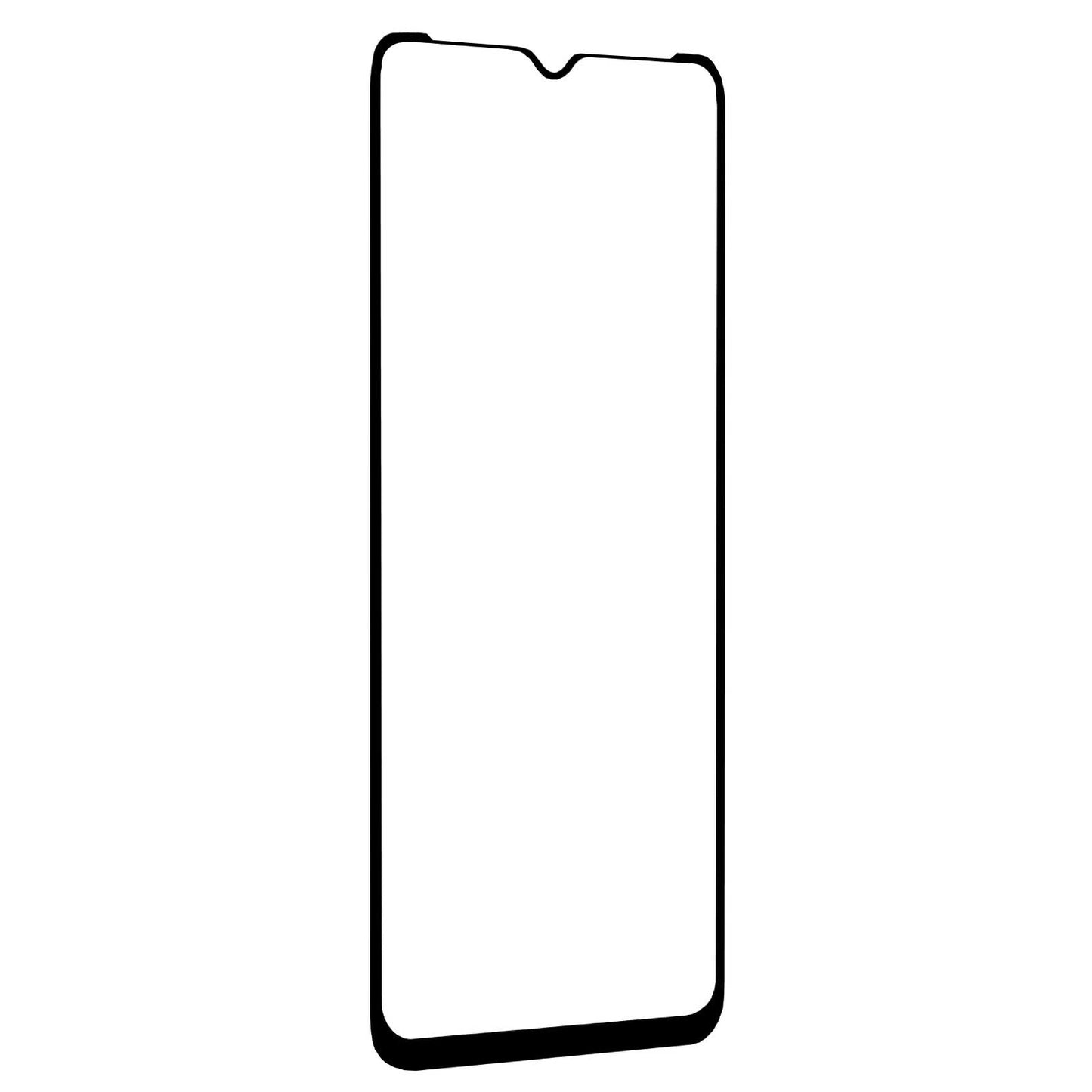 Schutzfolie Blue Shield für Samsung Galaxy A23 5G A236, gehärtetes Glas, vollflächiger Kleber, hüllenfreundlich, Schwarz