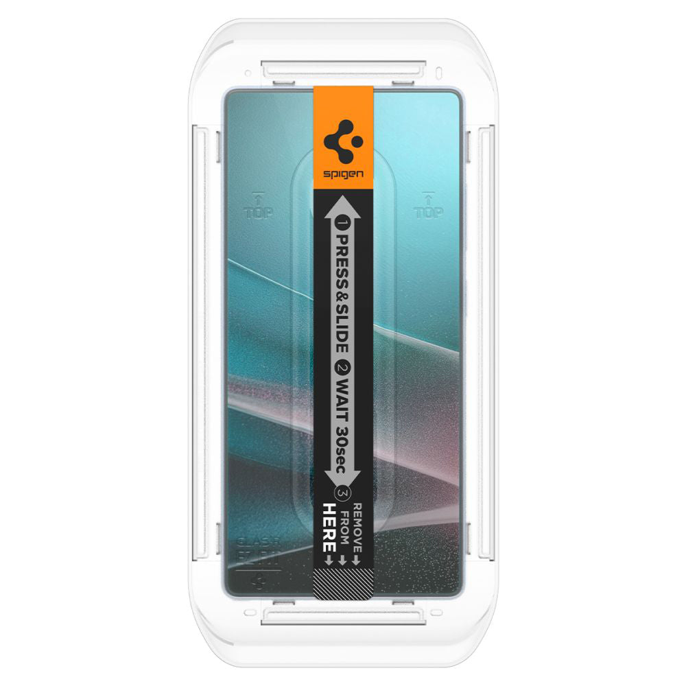 Privacy Screen Protector Spigen GlastR EZ FIT HD voor Samsung Galaxy S25 Ultra S938, Gehard Glas, Volledige Lijm, Set van 2 stuks AGL09335