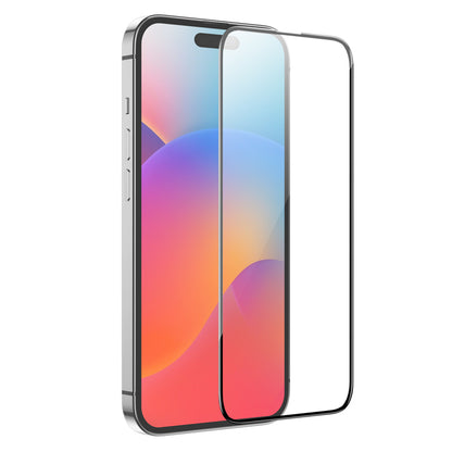 Film de protection écran HOCO G16 pour Apple iPhone 15 Pro Max, Verre Trempé, Full Glue, 5D, Noir.