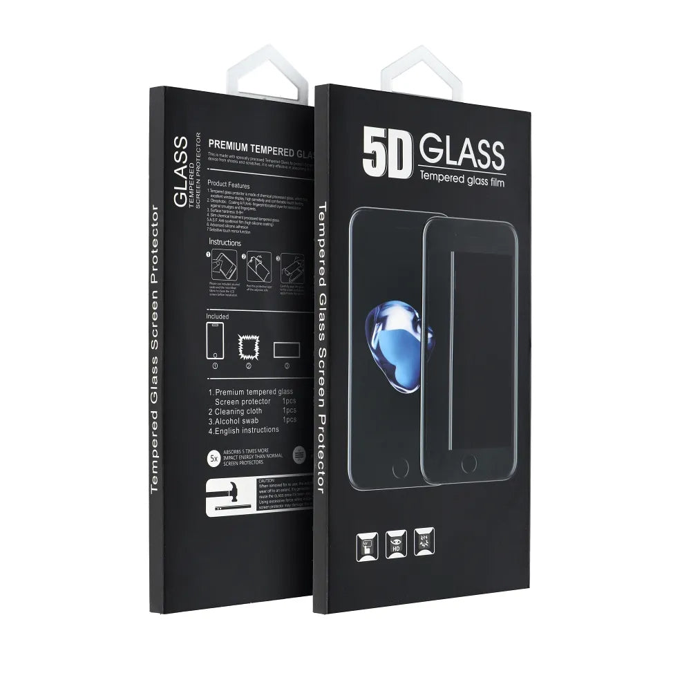 OEM Displayschutzfolie für Honor X9c / Magic7 Lite, gehärtetes Glas, Full Glue, 5D, Schwarz