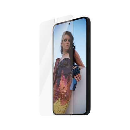 PanzerGlass Safe Displayschutzfolie. Ultra-Wide Fit EasyAligner für Samsung Galaxy S25+ S936, Sicherheitsglas, Vollkleber, Wiederverpackt