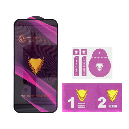 Film de protection d'écran OEM OG Premium pour Apple iPhone 17 Pro, Verre Trempé, Full Glue, Noir