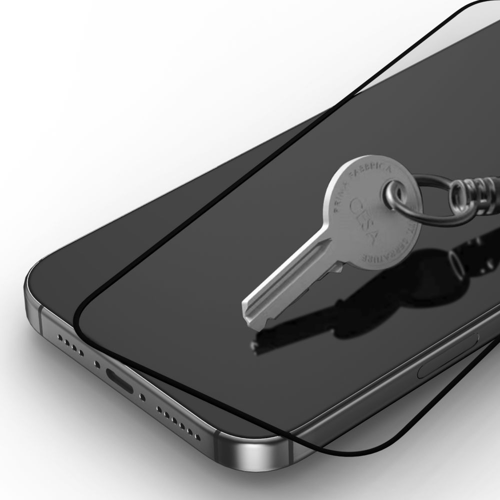 Tech-Protect FIT+ Displayschutzfolie für Motorola Moto G77 / G67, gehärtetes Glas, Full Glue, 2er Set, 2.5D, Schwarz