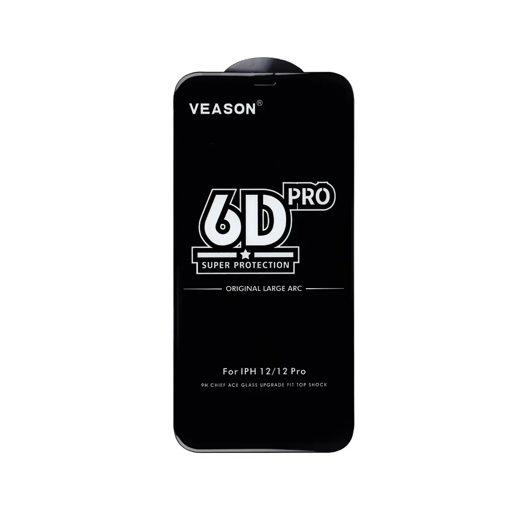 Veason PRO schermbeschermfolie voor Samsung Galaxy A56 A566 / A36 A366, gehard glas, full glue, 6D, zwart