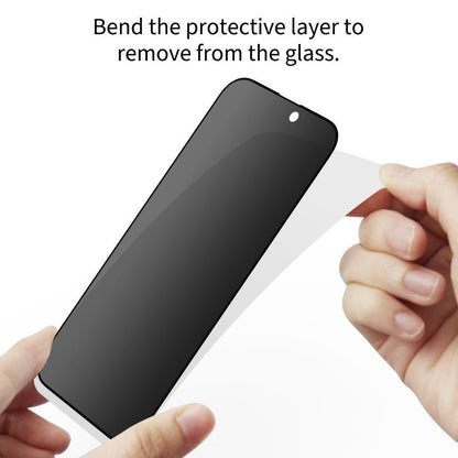 Beschermfolie Privacy Tech-Protect Spy+ voor Samsung Galaxy S26 S942, Gehard Glas, Volledige Lijm, Set van 2 stuks