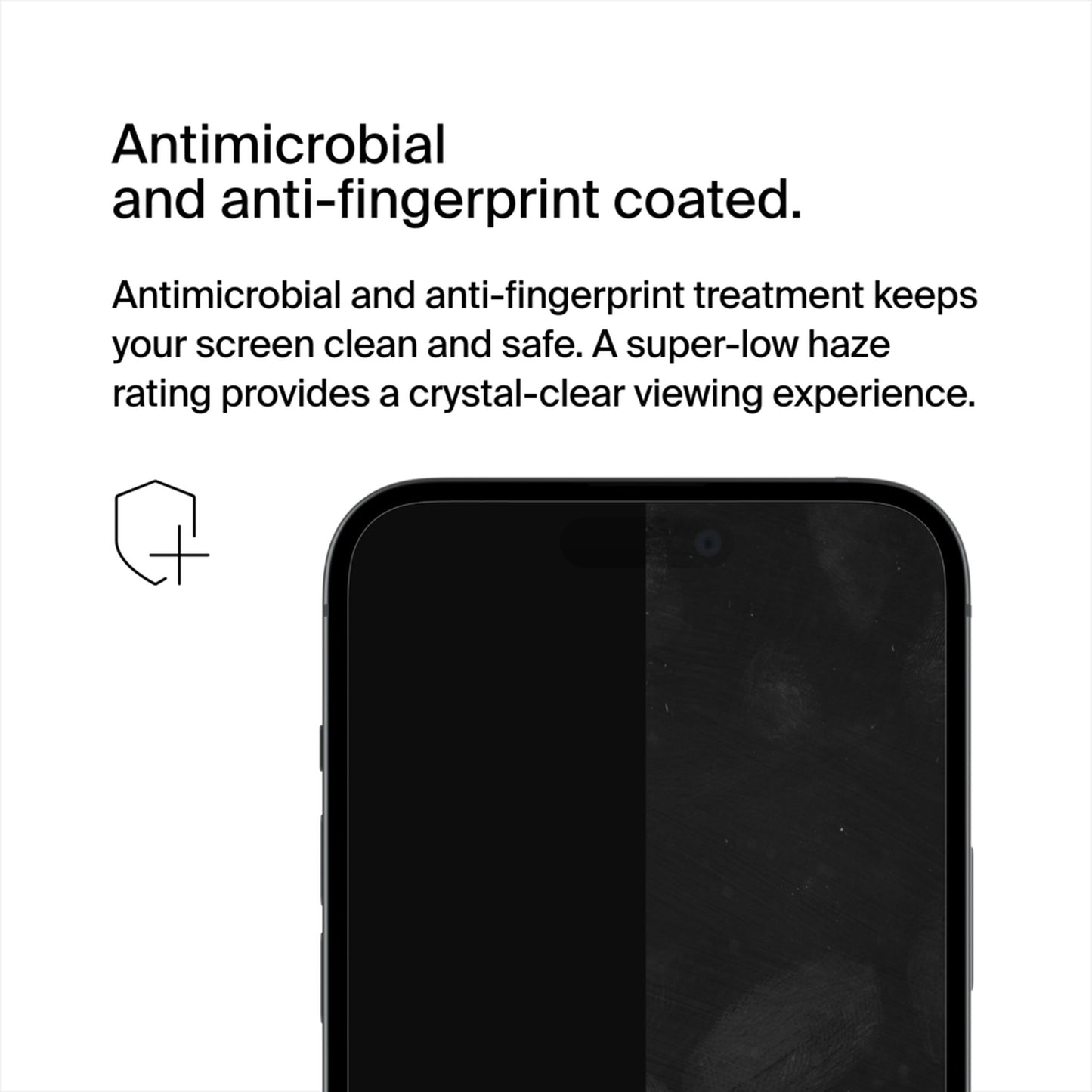 Belkin ScreenForce UltraGlass 2 schermbeschermer voor Apple iPhone 15 Pro Max, gehard glas, Full Glue OVA134zz