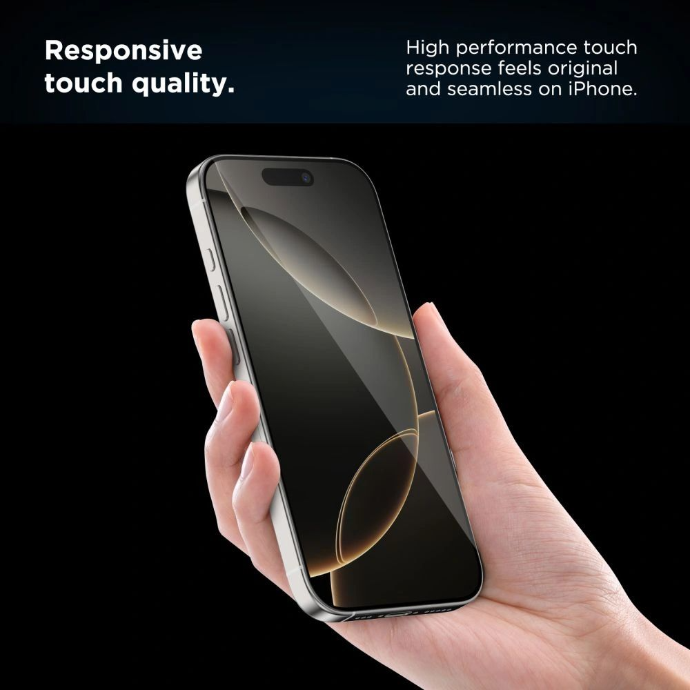 Schutzfolie Tech-Protect Quick Set+ für Apple iPhone 17, Gehärtetes Glas, Vollkleber, Set mit 2 Stück, Schwarz