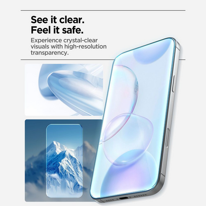 Spigen GlastR Align Master Slim Screen Protector for Apple iPhone 17 Pro Max, Tempered Glass, Full Glue, Set of 3 Pieces