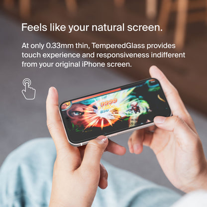 Belkin ScreenForce TemperedGlass schermbeschermer voor Apple iPhone 15 Pro Max, gehard glas, Full Glue OVA138zz
