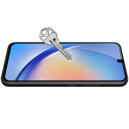 OEM Scherm Beschermfolie voor Samsung Galaxy A34 A346, Afgeschermd Glas, Volledig Gelijmd, 9D, Zwart