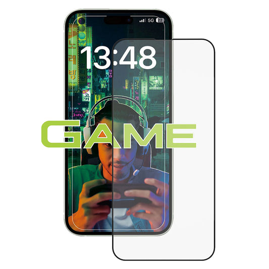 Anank 1X Verstärkte Anti-Fingerprint Displayschutzfolie für Apple iPhone 16, Gehärtetes Glas, Vollflächig Klebend, 2.5D, Schwarz
