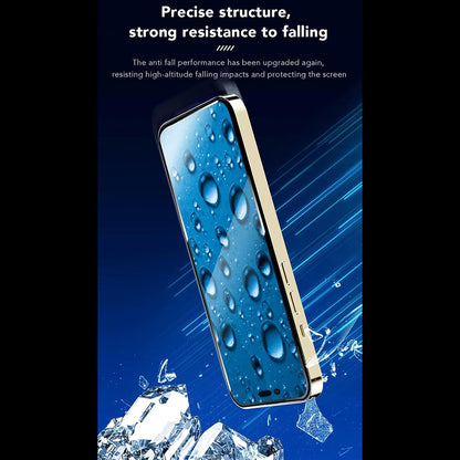 Anank 3X Versterkte Screenprotector voor Apple iPhone 14 Pro Max, Gehard Glas, Volledige Lijm, 2.5D, Zwart