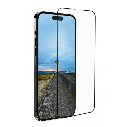 Film de protection d'écran Anank 3X Renforcé pour Apple iPhone 15 Pro Max, Verre Trempé, Collage Complet, 3D, Noir
