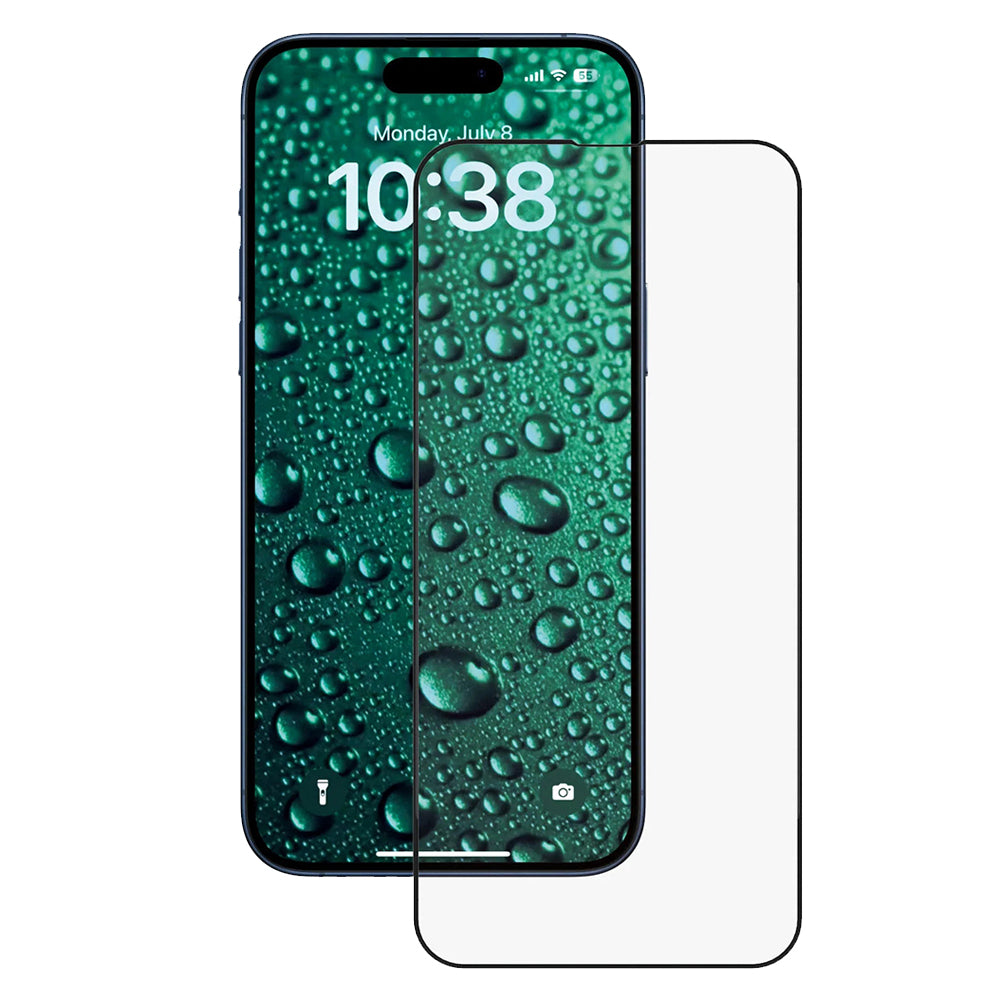 Beschermfolie Anank 5X Versterkt Onzichtbaar voor Apple iPhone 17, Gehard Glas, Volledige Lijm, 3D, Zwart