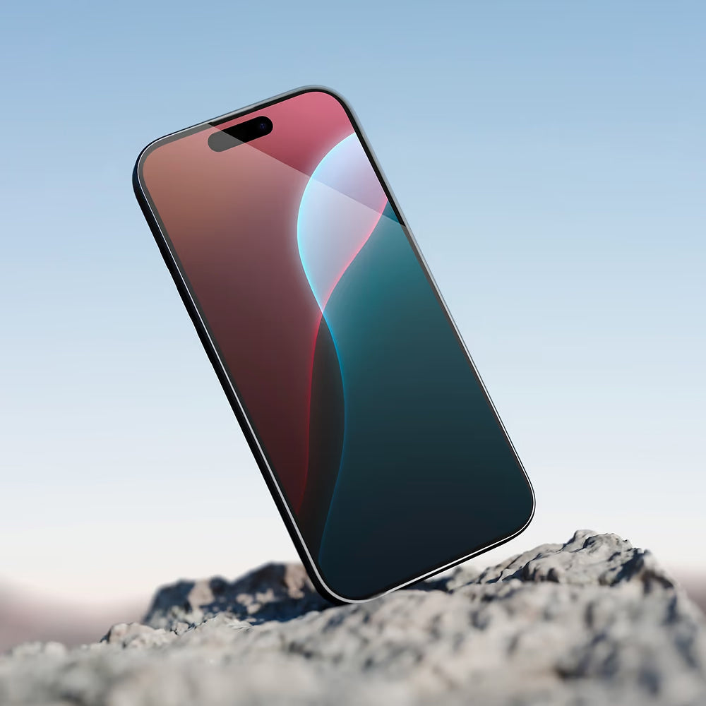 Beschermfolie Anank 5X Versterkt Onzichtbaar voor Apple iPhone 17, Gehard Glas, Volledige Lijm, 3D, Zwart
