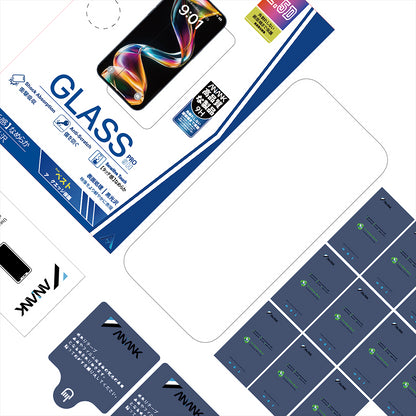 Schutzfolie Anank 5X Reinforced für Apple iPhone 17 Pro Max, Gehärtetes Glas, Full Glue, 2.5D, Schwarz
