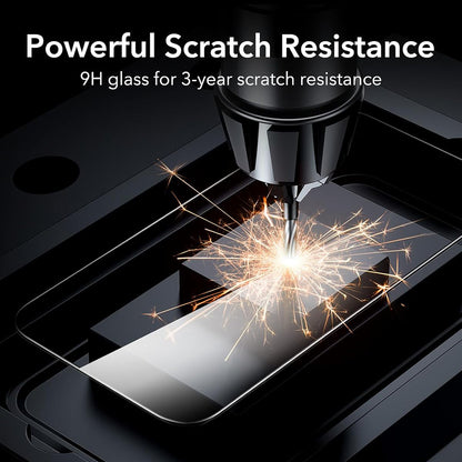 Film de protection d'écran Anank pour Apple iPhone 15 Pro, Verre trempé, Collage complet, 3D, Lot de 10 pièces