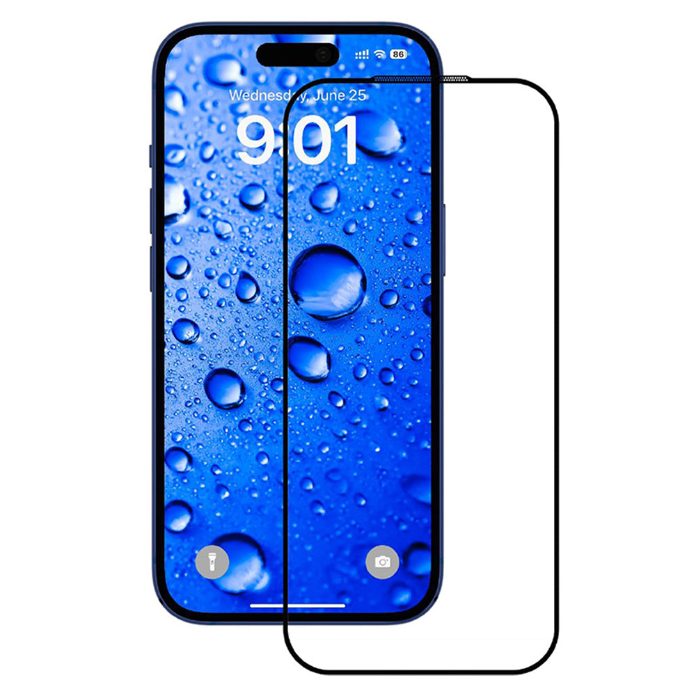 Film de protection écran Anank pour Apple iPhone 17 Pro, Verre Trempé, Full Glue, 2.5D, Noir